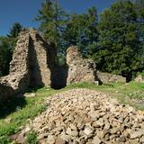 Изображение: Руины королевского замка в Ланцкороне