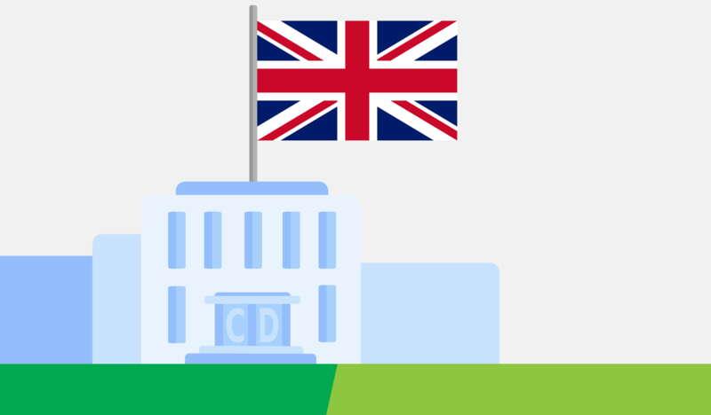 Budynek Konsulatu, Flaga Zjednoczonego Królestwa Wielkiej Brytanii i Irlandii Północnej