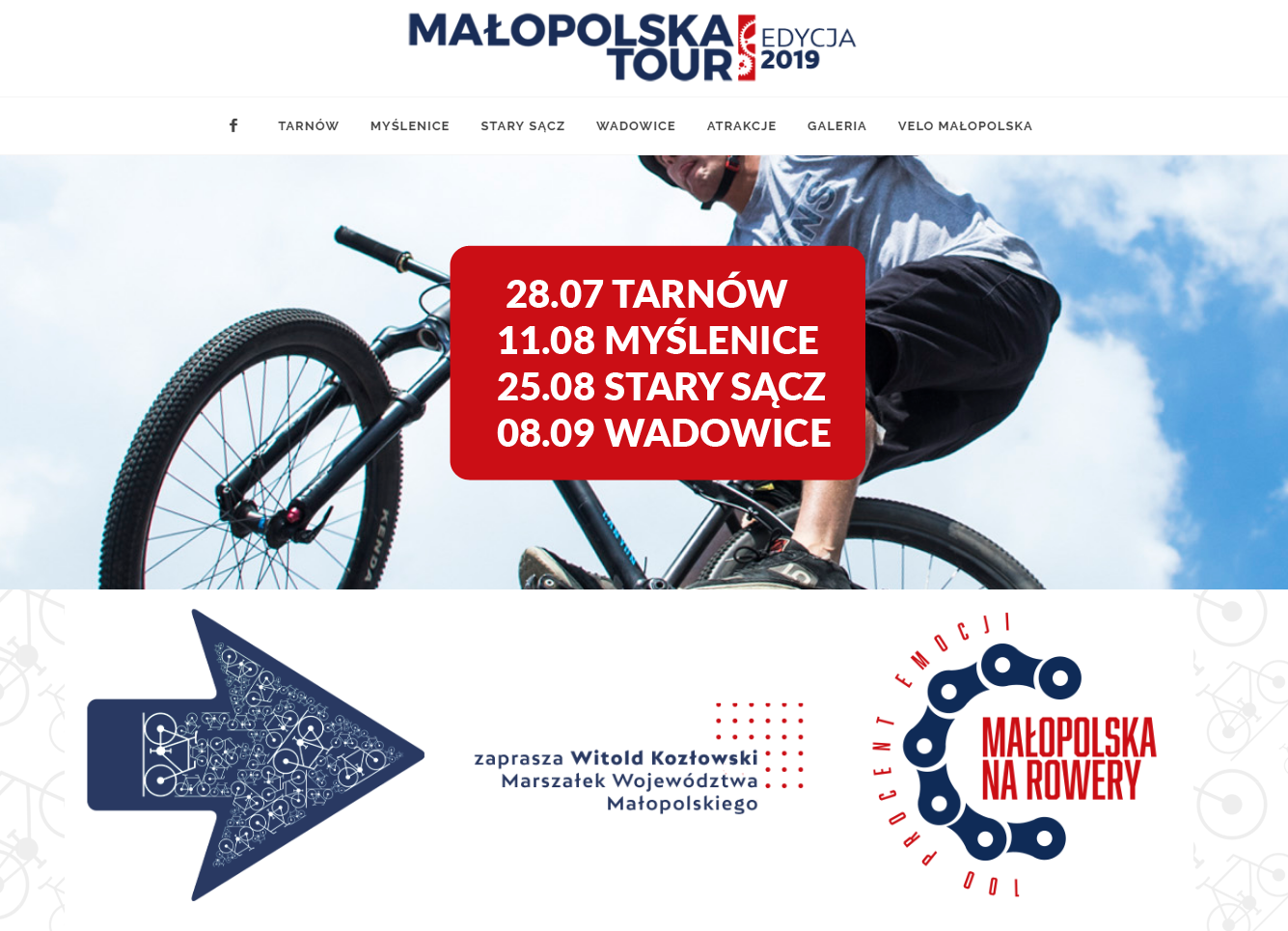 plakat dedykowany Małopolska Tour 2019